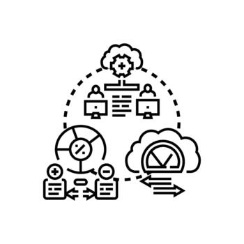 Workload load balancing distribution computing system developing vector