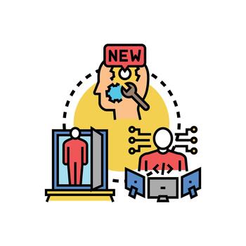 desarrollando pericia mediante continuo. aprendizaje y experiencia proceso vector