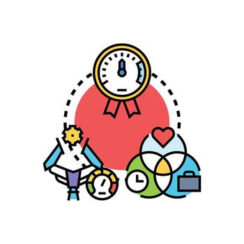 Work project lifecycle process development timeline vector