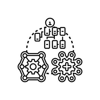 Software interface design concept developing user experience application vector