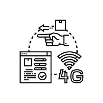 Forwarding message data using wireless internet connection vector