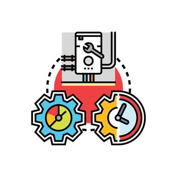 simplificado instalación proceso optimizando formas hora eficiencia vector