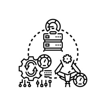 Work efficiency set optimizing process improvement multipack data management vector