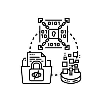 forms Secure edition data processing protected digital information vector