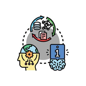 conocimiento base de datos concepto accediendo almacenamiento Procesando información vector