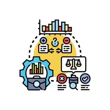 negocio proceso simulación modelado datos análisis gráfico vector