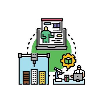Ingenieria desarrollo proceso creando digital tecnología soluciones vector