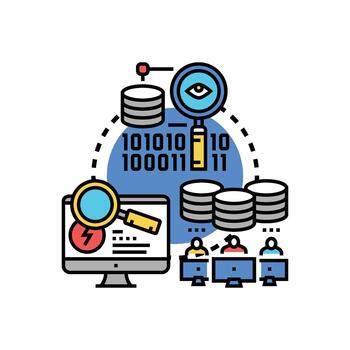 Information technology log data analyzing process vector