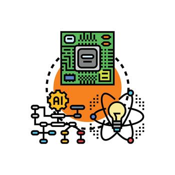Logic programming concepts developing artificial intelligence solutions vector