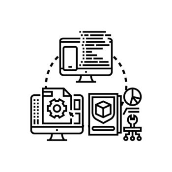 Fast application prototyping variety forms process developing software vector