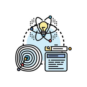 Creator learning innovative knowledge. range development vector