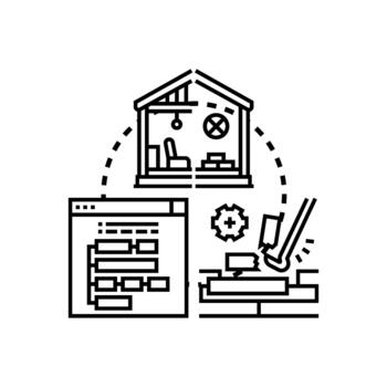 sistema componente descomposición proceso rotura complejidad. vector