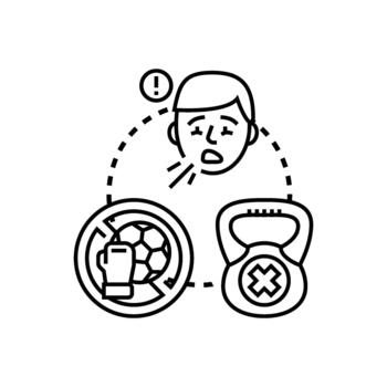 Steady. body fat decrease requiring health changes concept vector