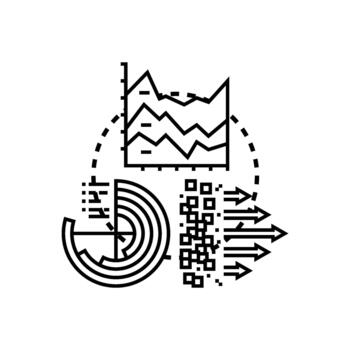datos apilar capas. Procesando información fluir mínimo concepto vector