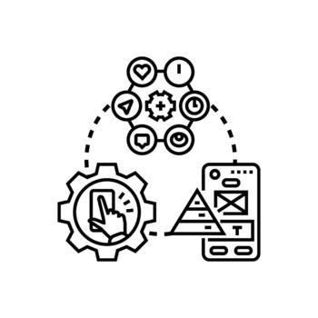 creando moderno web formas ui componentes desarrollo proceso vector