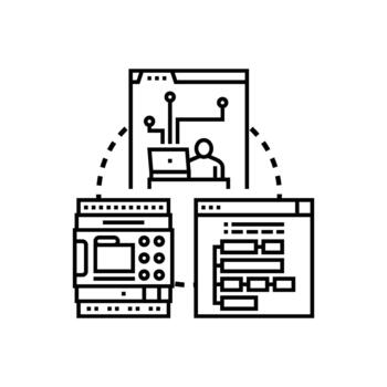 programa variantes lógica desarrollando software sistema arquitectura flujo de trabajo vector