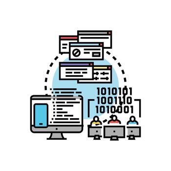 Developers performing software range testing error refinement process vector