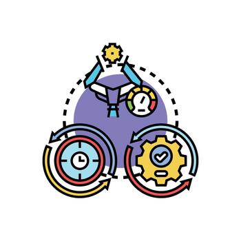 Streamlining work set processes using automation technology vector