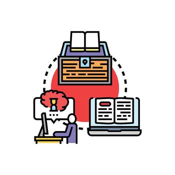 Gateway to forms learning knowledge development process vector