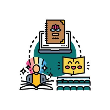 aprendizaje Nota tomando multiestilo sesión concepto vector