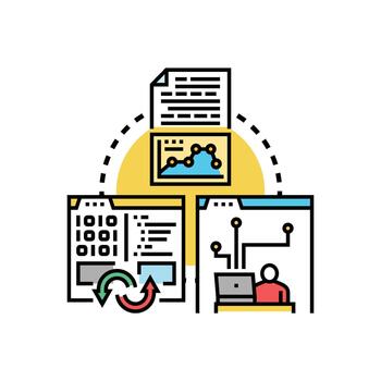 Programming. language classifications set coding development concept vector