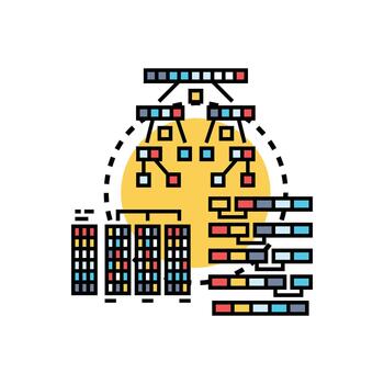 Quick problem solving. stylized using data analysis concepts vector
