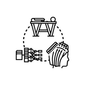 imagen preprocesamiento variantes concepto digital datos preparando. vector