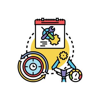 mejorando eficiencia a trabajo con proceso mejoramiento vector