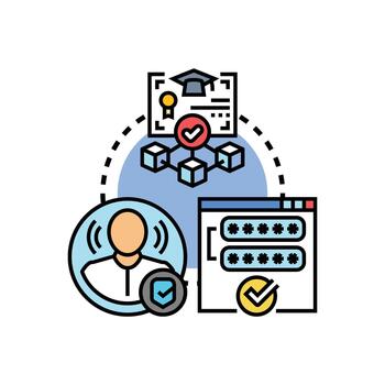 verificado api autenticación proceso asegurando digital acceso vector