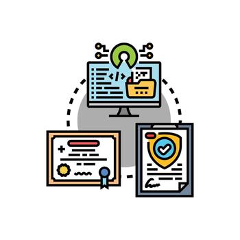 abierto fuente Licencia condiciones para. software desarrollo vector