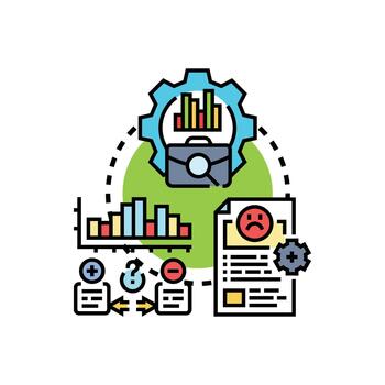 sensible. flujo de trabajo mejoramiento proceso creciente eficiencia y productividad vector