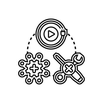 Usable software development. user interface concept vector