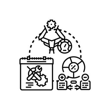 Workload. optimization planning improving project management efficiency vector