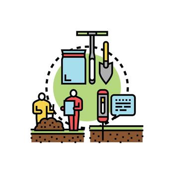 Soil consistency limits. testing process engineering vector