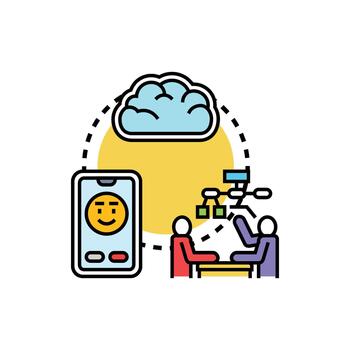 objeto encapsulación. concepto programación código desarrollando vector