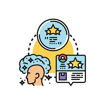 cliente realimentación bucle. proceso mejora concepto vector