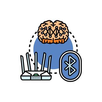 conectividad modo. clasificación utilizando cerebro inteligencia vector