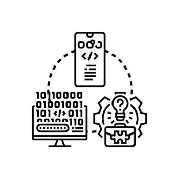 aplicación edificio. con mínimo codificación proceso desarrollo vector
