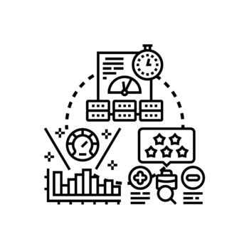 Performance issue. detection analyzing optimization development concept vector