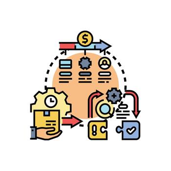 datos corrección. flujo de trabajo ciclo validando información proceso vector