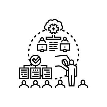 colaborativo documento intercambiar nube informática. trabajo en equipo vector