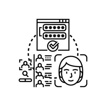 Authenticated access process using secure digital. verification vector