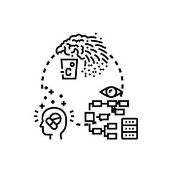 invisible problema concepto con complejo datos análisis. vector