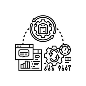 devops operando modelo. para software desarrollo vida ciclo vector