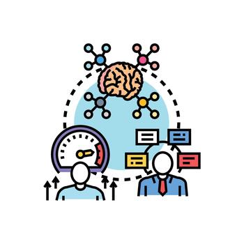 Mental. visualization training enhancing cognitive processes for development vector