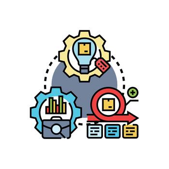 software. desarrollo modelos y programa administración concepto vector