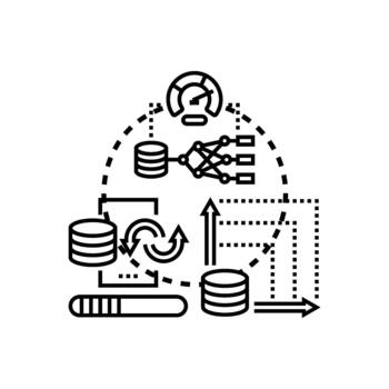Data measurement. evaluating information processing workflow vector