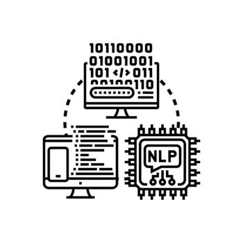 Low code. platform creating software applications fast vector