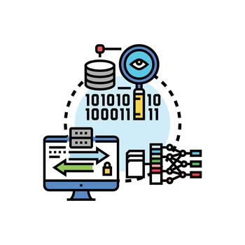 entrada y salida datos fluir Procesando concepto vector