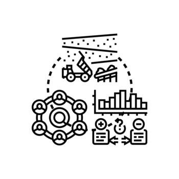 Process mining analyzing business data for workflow. optimization vector